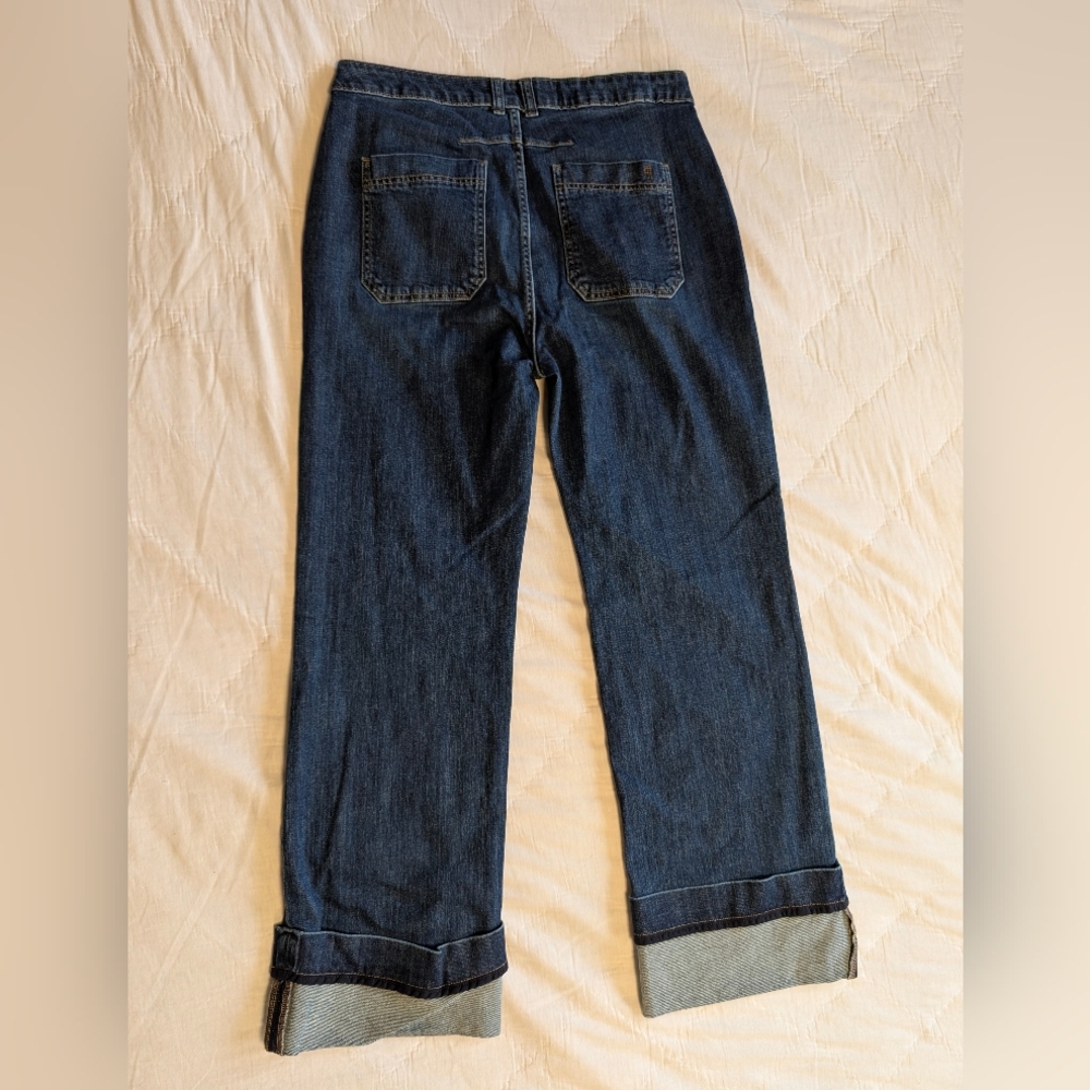 The Francais Mid Rise Cuffed Jeans By Pilcro Size 32 - Picture 6 of 16